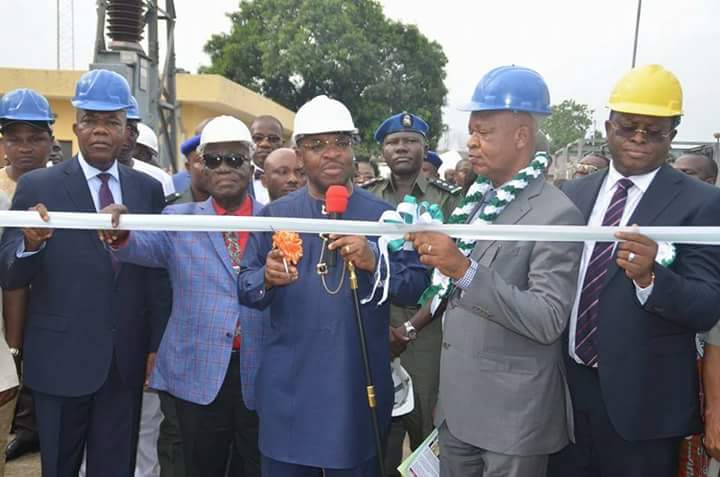 GOV EMMANUEL POWERS NEW ELECTRICITY TRANSFORMER, SAYS INDUSTRIALIZATION ON COURSE